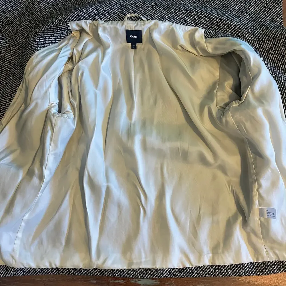 GAP Women's Tweed Wool Blend Coat jacket Size 6